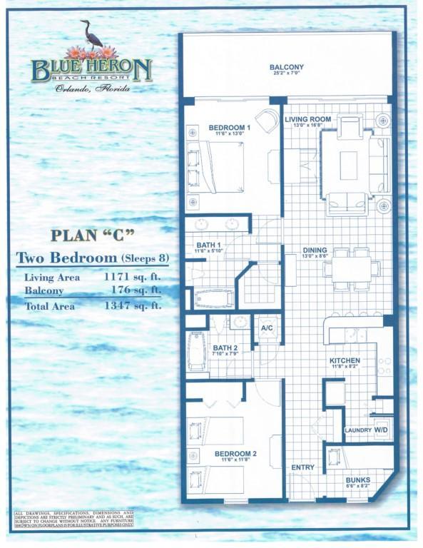 Blue Heron Beach Resort - Two Bedroom 21404 奥兰多 外观 照片